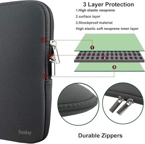 Laptop Sleeve Case 14 Inch, Resistant Neoprene Laptop Cover/Notebook Computer Pocket Case/Tablet Briefcase Carrying Bag for 14 inch HP, Lenovo, Asus Notebook, Ultrabook, Grey - color: Grey, size: 14 inch