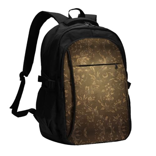 Travel Laptop Backpack Business Backpack for Men Women Large Texture Travel Backpack with USB Charging Port
