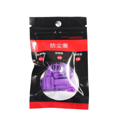 13Pcs/Set Protective Silicone USB RJ45 Port HDMI Interface Cover Anti-Dust Plug Dust Stopper Computer Accessories Dustproof Cover(Transparent) - color: transparent