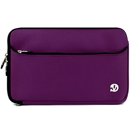 Neoprene Laptop Case | Lightweight Travel Protection | 13" Notebook Compatible Water Resistant Tech Sleeve (Purple) - color: Purple