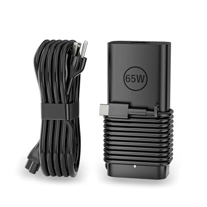 65w USB Type C Laptop Charger Compatible with Dell Universal AC Adapter | Latitude 5420 5450 5520 5320 5340 5440 5550 7440 7490 7640 7420 7310 2-in-1 Xps 13 9250 Inspiron 7420 Chromebook 3100 power