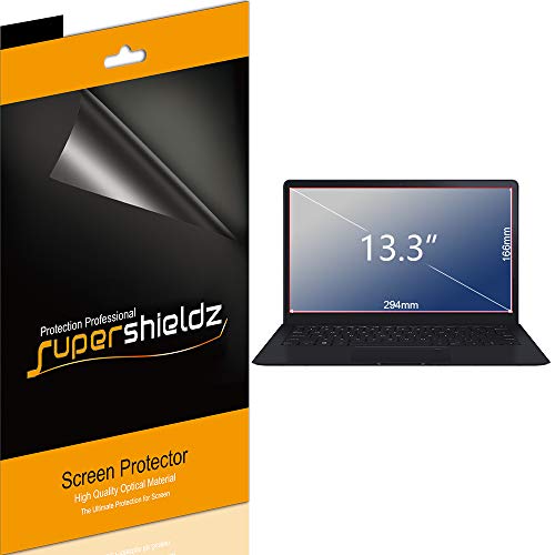 Supershieldz (3 Pack) Designed for Universal 13.3 inch with 16:9 Aspect Ratio Laptop Screen Protector, (294mm X 166mm) Screen Protector, 0.12mm, High Definition Clear Shield (PET)