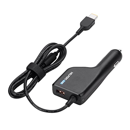 Laptop Notebook Car Charger Pc Supply Power Source Compatible for Lenovo 20V 4.5A 3.25A 2.25A Flex ideapad ThinkCentre Thinkpad Flex Helix X1 Carbon Yoga Medion Akoya IdeaCentre Edge