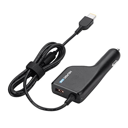 Laptop Notebook Car Charger Pc Supply Power Source Compatible for Lenovo 20V 4.5A 3.25A 2.25A Flex ideapad ThinkCentre Thinkpad Flex Helix X1 Carbon Yoga Medion Akoya IdeaCentre Edge