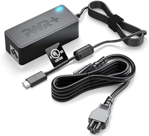 USB-C Power Adapter for Portable Monitor: Lepow InnoView KYY ViewSonic Arzopa QQH Newsoul SideTrak ZSCMALLS ASUS ZenScreen Gaming Computer Display Type-C Charger Extra Long Cord (UL Safety Certified)