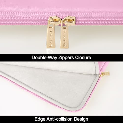 ARVOK Laptop Sleeve Case,Waterproof Notebook Cover for MacBook Air MacBook Pro inch, Computer Carrying Bag - color: Pink, size: 15 inch