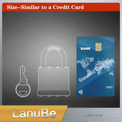 LanuBe Laminated Keyed Alike Padlock 100 Pack 1.6-in Wide Standard Shackle | Brass cylinder with keyed alike design.One key opens all locks. Black ，Standard shackle for gates, sheds,hasps ＆ toolboxes - size: 100 Pack Black