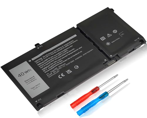 40Wh JK6Y6 Laptop Battery for Dell Latitude 3410 3510 Inspiron 5501 5508 5509 5401 5402 5408 5409 5300 5301 5400 5406 7405 7300 7306 7500 7506 2-in-1 Silver Vostro 5300 5301 5401 5501 C5KG6 CF5RH - size: 7.5 x 3.82 x 0.25 inches JK6Y6 BATTERY