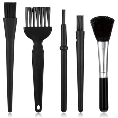 Mini Keyboard Cleaning Brushes Kit, 5 PCS Nylon Anti Static Dusting Brush, Electronics Cleaning Kit Small Spaces, Keyboard Cleaner Brushes Small Brush for Cleanings Computer Motherboard Camera