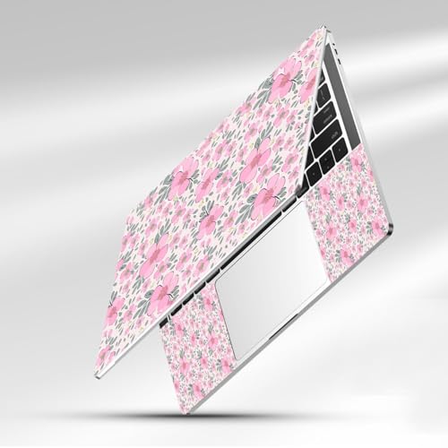 12 12.1 13 13.3 14 15.4 15.6 Inch Laptop Skin Decal, Laptop Skins Stickers Decals for Notebook PC, Universal Reusable Vinyl Laptop Cover Sticker, Waterproof Art Protector I Lovely Pink Flowers - color: Lovely Pink Flowers
