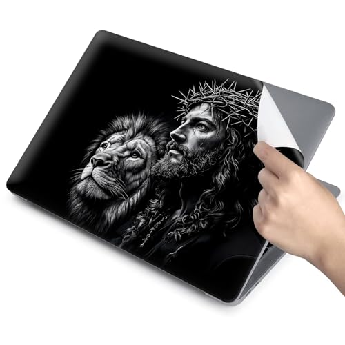 Universal Laptop Skin for 13-16 Inch Laptops,Vinyl Protective Sticker Decal,Easy DIY Trim-to-Fit for HP/Dell/MacBook,Bubble-Free & Removable,Jesus Lion - color: Jesus Lion
