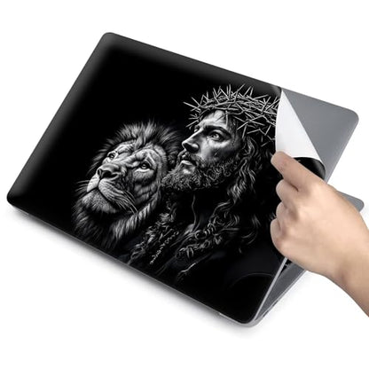 Universal Laptop Skin for 13-16 Inch Laptops,Vinyl Protective Sticker Decal,Easy DIY Trim-to-Fit for HP/Dell/MacBook,Bubble-Free & Removable,Jesus Lion - color: Jesus Lion