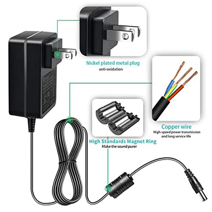 DC 5V Power Supply, 5Volt 3A 2A 1A Adapter, 100-240V AC to DC 5V Charger Cord, fit for 5 Volt 0.5a 500ma 1.0a 1000ma 1.5a 1500ma 2a 2000ma 2.5a 2500ma 3a 3000ma Electronic Devices with 8 Tips.