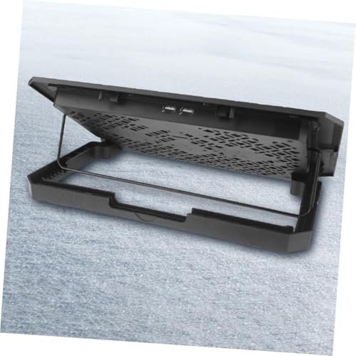Kichvoe Laptop Cooling Pad with 6 Fans, 15.6-inch Quiet Air Cooler Stand, Adjustable Speed Blue Led, USB Powered Cooling Stand for Gaming and Office Laptops