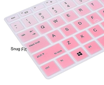 Keyboard Cover for HP ProBook 440 445 G5 G6 G7 G8 14", HP ProBook x360 440 G1 14, HP ProBook 640 G4 G5 G7 G8 14, HP ProBook 430 G5 Notebook Protective Skin(Not Fit ProBook 440 445 G11), Ombre Pink - color: Ombre Pink