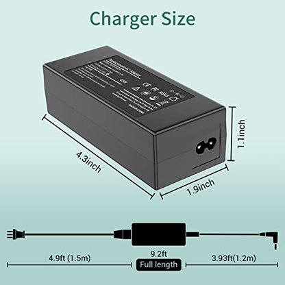 Replacement for HP Laptop Computer Charger, 45W Smart Blue Tip AC Adapter for Pavilion Stream, 7.5ft Power Cord (19.5V 2.31A, 4.5mm Connector)