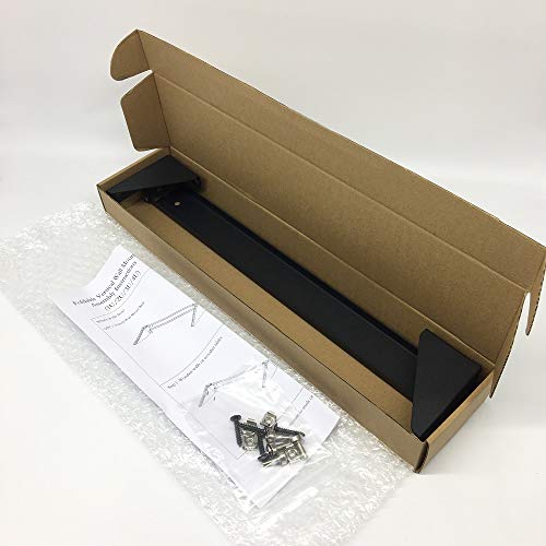 1U Steel Vertical Wall Mount Rack for 19" Network Equipments | Horizontal Under Desk PC Mount Bracket (1U90)