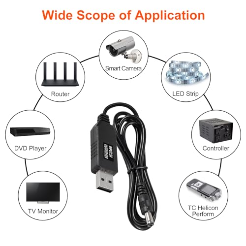 AITRIP 10pcs/Set DC 5.5X 2.1mm Female Right Angle Jack Plug Adapter Connectors to Universal Male Plug Power Adaptor with USB to DC Power Cable 5V to 12V Boost Converter for Laptop Notebook - color: 10-in-1