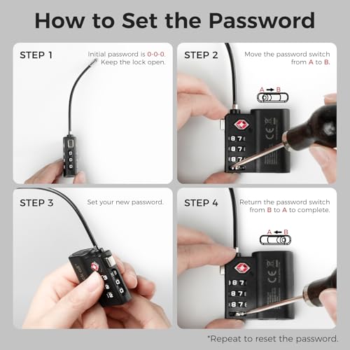 pack all Anti-Lost Tracking Luggage Lock, Smart TSA-Approved Cable Lock | Compatible Only with iOS, USB-C Rechargeable, Resettable 3-Digit Code, Clear Number Dials, Flexible Cable, 2 Pack - style: 2-Pack