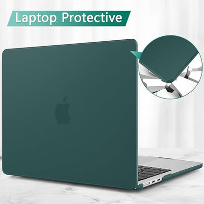 May Chen Case for MacBook Air 13/13.6-inch (M5/M4/M3/M2, 2022-2026 Models A3449 A3240 A3113 A2681), Lightweight | Closes Seamlessly | Ideal for Work Hard Shell Case, Dark Cyan - color: Dark Cyan