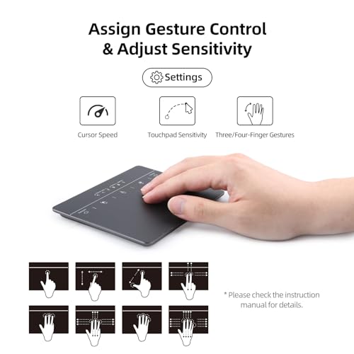MICROPACK Digitally Yours Wired Trackpad for PC Computer Windows Laptops (Black) - color: Black