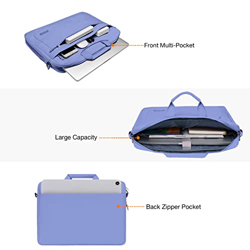 MOSISO Laptop Bag 13.3 inch, 13-14 inch Computer Bags | Compatible with MacBook Neo 13/ Air 13/13.6/ Pro 13/14, Laptop Messenger Bag with Adjustable Depth at Bottom, Lavender Gray - color: Lavender Gray, size: 13.3 inch