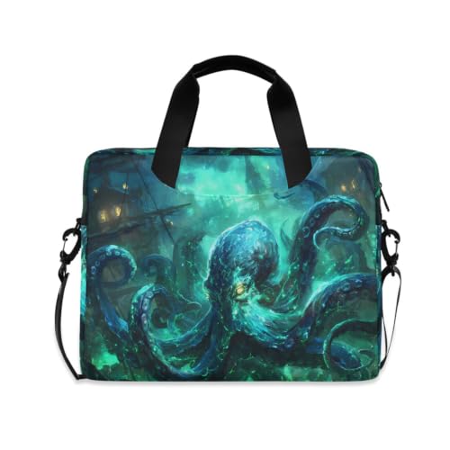 ALAZA Purple Dragon Laptop Case Bag Sleeve Portable Crossbody Messenger Briefcase w/Strap Handle, 13 14 15.6 inch - color: Multicolor12
