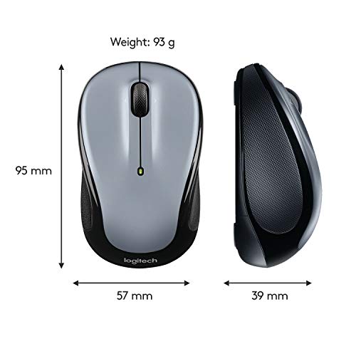 Logitech Wireless Mouse M325 with Designed-For-Web Scrolling - Light Silver - color: Light Silver