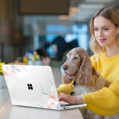 Batianda Case for Microsoft Surface Laptop 13 inch 2025 2026, Pastel Floral | Fits Model 2095, Artistic Patterns Ultra-Slim Lightweight Scratch-Resistant Hard Shell with Professional Protection - color: Lovely flowers
