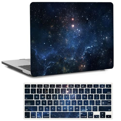 Compatible with MacBook Pro 14 inch Pro/Max Case 2025-2021 M5/M4/M3/M2/M1 Models A3434 A3185 A3401 A3112 A2918 A2992 A2779 A2442, Plastic Laptop Shell & Keyboard Cover, Blue Polar Star - color: Blue Polar Star, size: Pro 14.2" (2026-2021)M5/M4/M3/M2/M1