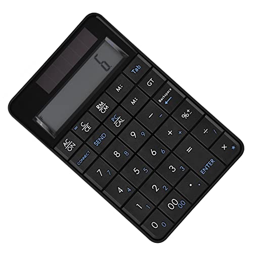 2-in-1 29-Key Numeric Keypad with LCD Display & Solar Power – Compact Small Num Pad for Laptop, Desktop, Accounting, Data Entry – Lightweight Portable Number Pad