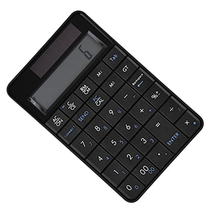2-in-1 29-Key Numeric Keypad with LCD Display & Solar Power – Compact Small Num Pad for Laptop, Desktop, Accounting, Data Entry – Lightweight Portable Number Pad