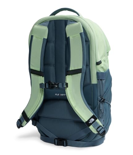 The North Face Borealis Laptop Pack, Calcified Lime/Granite Gy, OSFA | Everyday Travel Bag, Laptop Sleeve, Reflective Details - color: Calcified Lime/Granite Grey
