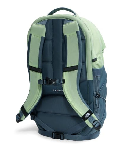The North Face Borealis Laptop Pack, Calcified Lime/Granite Gy, OSFA | Everyday Travel Bag, Laptop Sleeve, Reflective Details - color: Calcified Lime/Granite Grey
