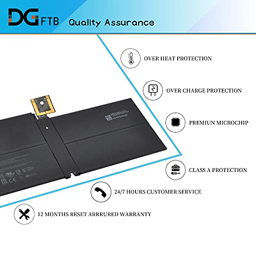 G3HTA038H DYNM02 Battery Replacement for Microsoft Surface Pro 5th (Model 1796, 2017) / Surface Pro 6(Model 1807/1809/1796, 2018) 12.3" 2-in-1 Core i5 i7 m3 FJU-00001 FKJ/FKG-00001 7.57V 45Wh/5940mAh