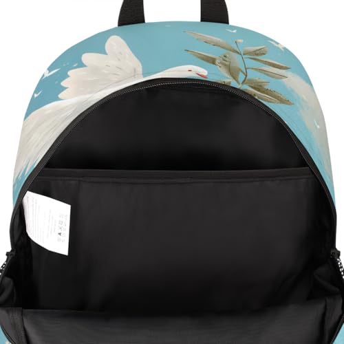 Pigeon Laptop Backpack for Women Men, 18.3 Inch Travel Work Backpacks, Bird Waterproof Computer Casual Daypack Nurse Teacher Bags - color: Multicolor 15