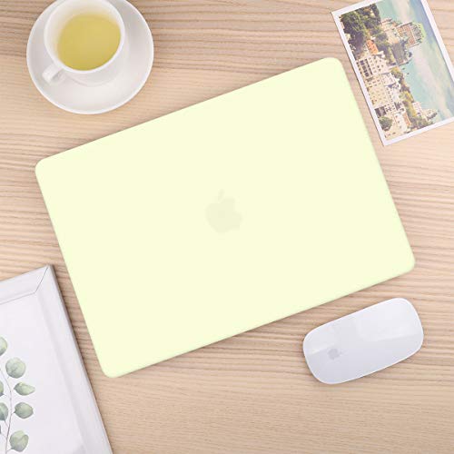 CISSOOK Matte Yellow Case for MacBook Pro 13 Inch 2022 2021 2020 Release M2 A2338 M1 A2251 A2289 Model, Hard Shell Case with Keyboard Cover & Screen Protector for Pro 13.3" Touch Bar, M2 Mellow Yellow - color: Mellow Yellow