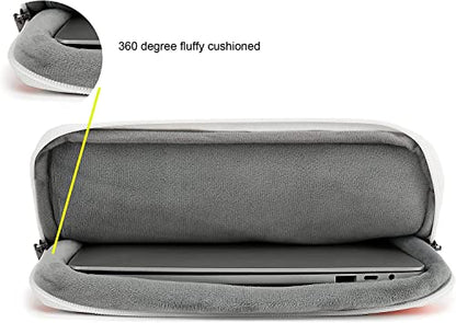 360° Protective Laptop Sleeve Case Bag with 3 Pockets,Handle,Luggage Strap for MacBook Pro 14 inch and 14 inch-14.4 inch Screen Laptop (Garden) - color: Garden(3 pockets), size: 14 inch-14.4 inch