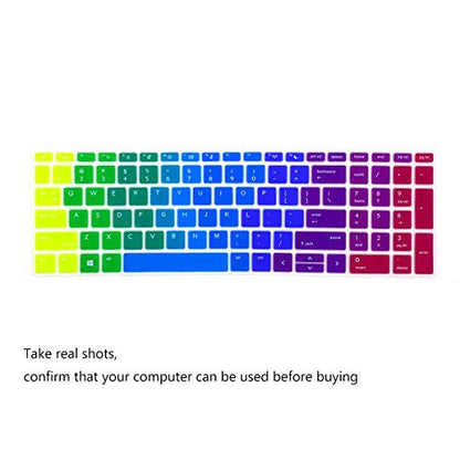 2PCS Keyboard Cover for 15.6" HP ProBook 450(G5/G6/G7) 455(G5/G6/G7) 650 G4,17.3" HP ProBook 470 G5 (Not Fit ProBook 450/455 G8 G4 G3 G2 G1, ProBook 650 G8 G5 G3 G2 G1)(Rainbow+Clear) - color: Rainbow+clear