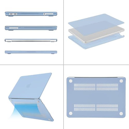 MOSISO Compatible with MacBook Neo Case 13 inch 2026 A3404 A18 Pro Chip | Scratch-Resistant Ultra-thin Protective Hard Shell Case Cover, Air Blue - color: Air Blue