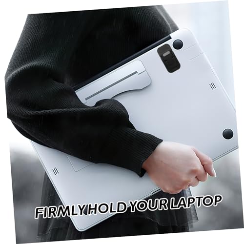KALLORY 1Pair Ergonomic Laptop Stand with Invisible Adhesion Compact Lightweight Design for Improved Posture Supports Various Laptop for Workspace Organization and Cooling