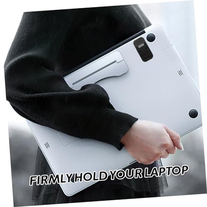 KALLORY 1Pair Ergonomic Laptop Stand with Invisible Adhesion Compact Lightweight Design for Improved Posture Supports Various Laptop for Workspace Organization and Cooling