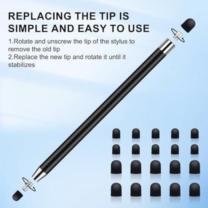 Stylus Pen [10 Pack] Universal Capacitive Touch Screen Pens - color: 10 black/white