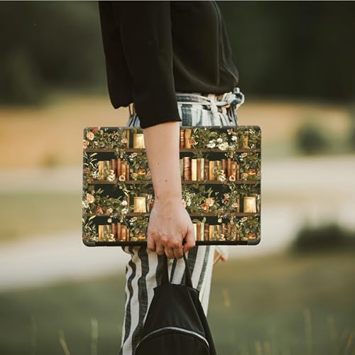 Laptop Skin Sticker Decal, Universal Protective Cover Fit 12 13 14 15.6 Inch Notebook, Reusable Water-Resistant Vinyl Decal w/ 2 Wrist Pads for Business Travel Office, Huateng Book - color: Huateng Book