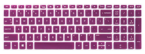 Keyboard Cover Compatible with 15.6" HP Pavilion x360 15-BR075NR, HP Envy X360 15M-BP012DX 15M-BP011DX 15M-BQ021DX, HP Pavilion 15-bs 15-bw 15-cb 15-cc 15-cd Series, 17.3" HP Envy 17M-AE111DX (Purple - color: Purple