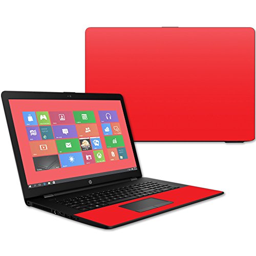 Mightyskins Skin Compatible with Hp 17t Laptop 17.3" (2017) - Solid Red | Protective, Durable, and Unique Vinyl Decal Wrap Cover | Easy to Apply, Remove, and Change Styles | Made in The USA
