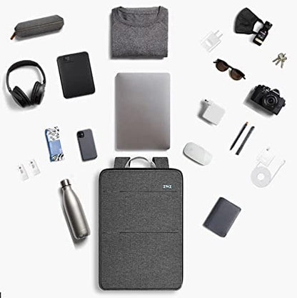 Slim & Expandable Laptop Backpack Water Resistant Backpack Travel Backpack Compatible with MacBook Air/Pro/Neo 13-14 inch, XPS 13/14, Surface 13.5" and Most 13-14 Notebooks，G01BK01 - color: G01bk01, size: 13"-14"