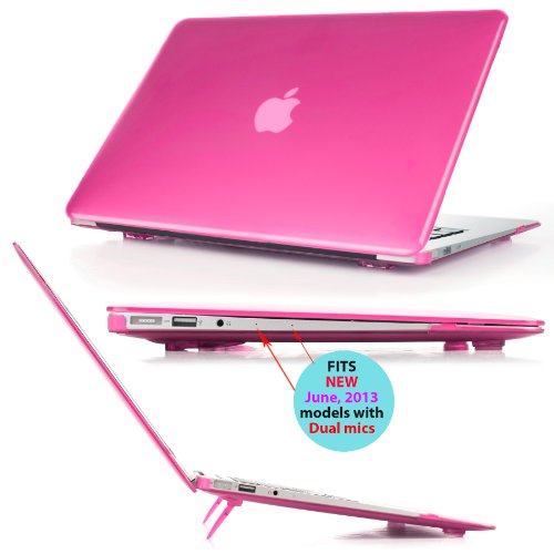 mCover Case Compatible for 2010~2019 13.3" Apple MacBook Air A1369 A1466 (Without Retina Display) Laptop Computer ONLY (NOT Fitting Other MacBook Models) - Pink - color: Pink