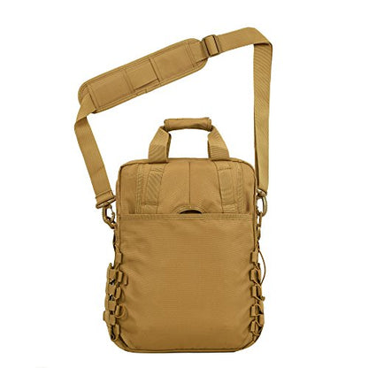 Seibertron Pro-Multifunction Shoulder Messenger Bag Fit for 14.1" or 17.3" Laptop - color: Khaki Max Suitable 14.1"laptop
