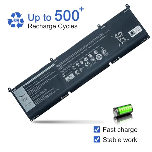 JOTACT 69KF2 Battery Compatible with Dell G7 15 7500 G15 5521 5515 5520 5510 XPS 15 9510 9520 9500 Precision 5560 5570 5550 Alienware M15 R4 R3 M17 R3 R4 Inspiron 7510 7620 7610 P87F P45E P91F 86Wh - size: 11.42*3.25*0.27 inch 69KF2